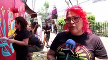 Artistas chicanos plasman su arte en el centro de Coyoacán