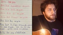 Şarkıcı Ufuk Beydemir, 7 yaşındaki çocuğun yazdığı şiiri besteledi, Twitter'da yer yerinden oynadı
