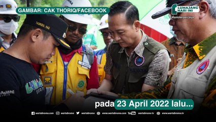 Macet! Jembatan Gantung Gladak Perak Diserbu Pengendara Motor untuk Berlebaran