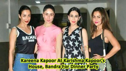 Kareena Kapoor At Karishma Kapoor’s House, Bandra For Dinner Party