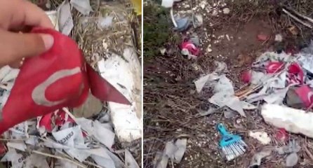 Vatandaş çılgına döndü: ‘Uğruna can verilen bayrağımızın hali’