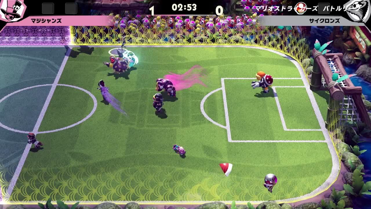 Mario Strikers Battle League Football Gameplay
