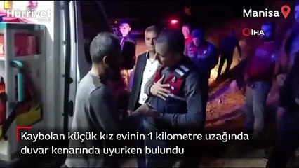 Manisa'da kaybolan 5 yaşındaki çocuk, evinin uzağında duvar kenarında uyurken bulundu