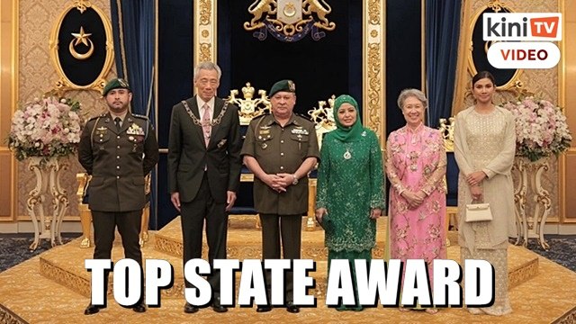 S’pore PM Lee receives highest state honour from Johor sultan