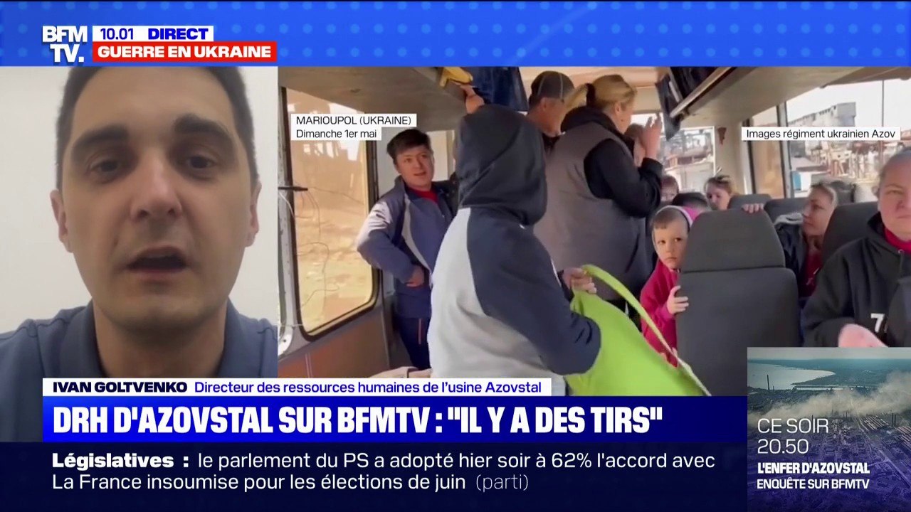 Ivan Goltvenko, directeur des ressources humaines de l’usine d’Azovstal: "Nous savons pertinemment que le site d'Azovstal fait toujours l'objet de tirs"