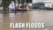Several areas in Melaka Tengah hit by flash floods following continuous rain