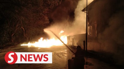 Nibong Tebal factory razed in early morning fire