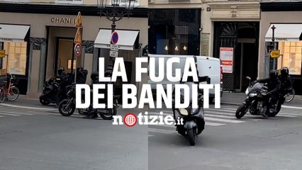 Parigi, rapina da Chanel a mano armata: il video della fuga dei banditi dalla gioielleria