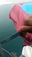 Rambo Okan'ın Trabzonspor bayrağını indirdiği anlar kamerada! “Ulan Trabzonlular bayrağınızı indiriyorum”