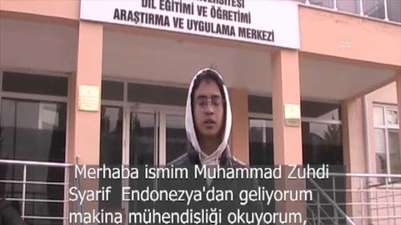 Edirne'de yabancı uyruklu öğrencilerden Anneler Günü videosu