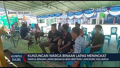 Warga Binaan Lapas Bahagia Bisa Bertemu Langsung Keluarga