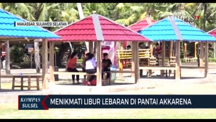 Menikmati Libur Lebaran Di Pantai Akkarena