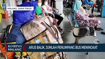 Arus Balik,  Jumlah Penumpang Di Terminal Arjosari Mulai Meningkat