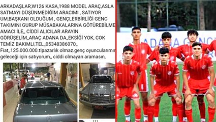 Böyle fedakarlık görülmedi! Takımının deplasman gideri için arabasını satışa çıkardı