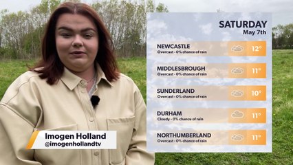 Daily Weather Report for the North East 6 May