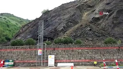 Heyelan anı kameraya böyle yansıdı