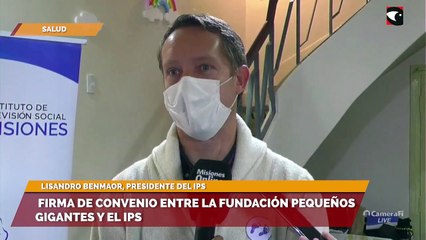 Firma de convenio entre la Fundación Pequeños Gigantes y el IPS
