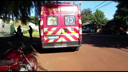 Ao desviar de cachorro, motociclista sofre queda no Santa Cruz e Siate é acionado