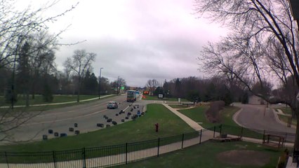 Milk Crates Fall From  Truck
