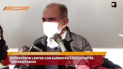 Entregaron lentes con aumentos a estudiantes universitarios