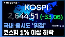 코스피 1%대 하락...기준금리 추가 인상 불가피 / YTN