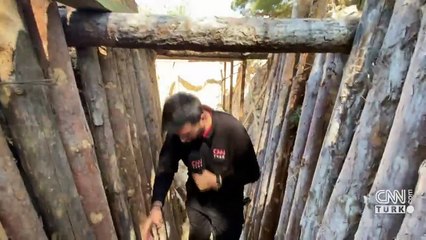 İşte Rus birliklerinin siperleri...