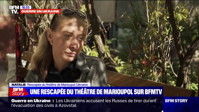 Une rescapée raconte à BFMTV l'onde de choc provoquée par le bombardement du théâtre de Marioupol