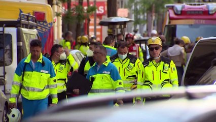 Descargar video: Registrados al menos 19 heridos en la explosión del distrito de Salamanca de Madrid