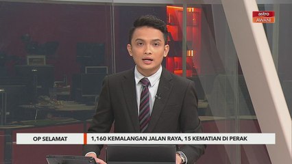 Op Selamat | 1,160 kemalangan jalan raya, 15 kematian di Perak