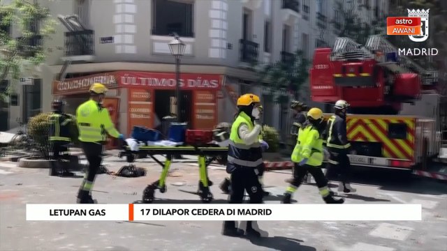 Letupan Gas | 17 dilapor cedera di Madrid