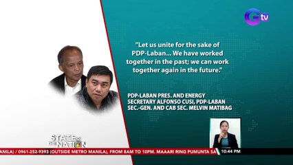 Cusi Faction, kinilala ng COMELEC 2nd division bilang opisyal na PDP-LABAN | SONA
