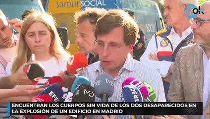 Encuentran los cuerpos sin vida de los dos desaparecidos en la explosión de un edificio en Madrid