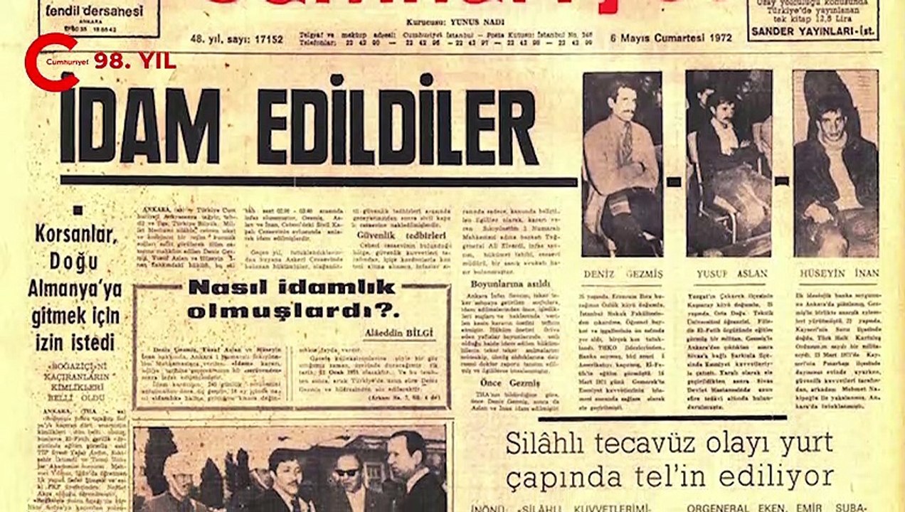 Dünden bugüne Cumhuriyet Gazetesi