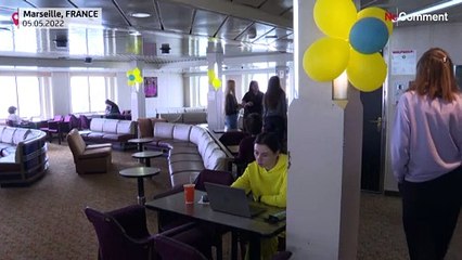 Marseille : le ferry "Méditerranée", un refuge temporaire pour 800 réfugiés ukrainiens
