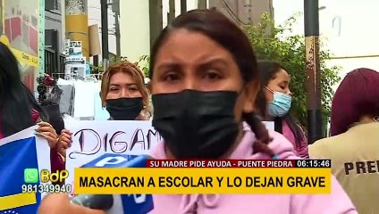 Puente Piedra: Escolar queda postrado en cama tras ser golpeado por compañero de colegio