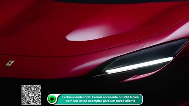 Exclusividade total: Ferrari apresenta o SP48 Unica, com um único exemplar para um único cliente