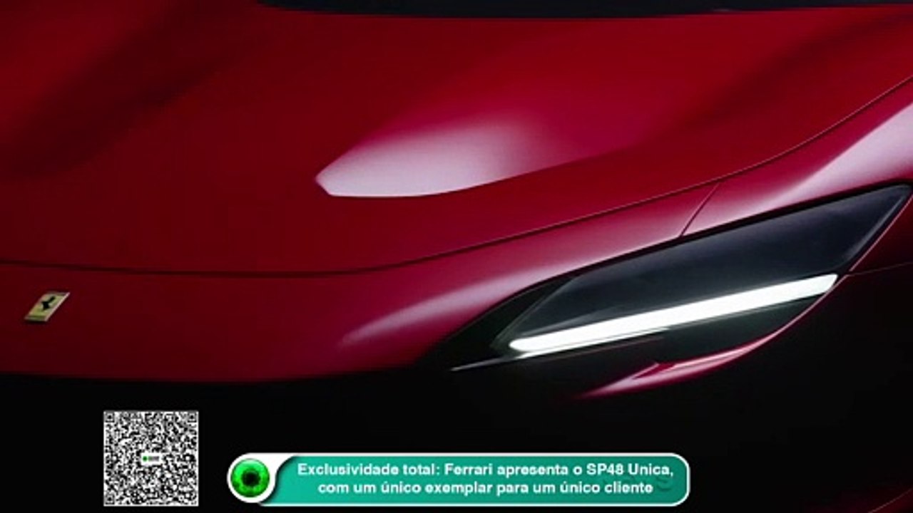 Exclusividade total: Ferrari apresenta o SP48 Unica, com um único exemplar para um único cliente