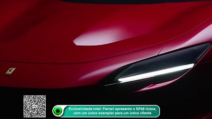 Exclusividade total: Ferrari apresenta o SP48 Unica, com um único exemplar para um único cliente