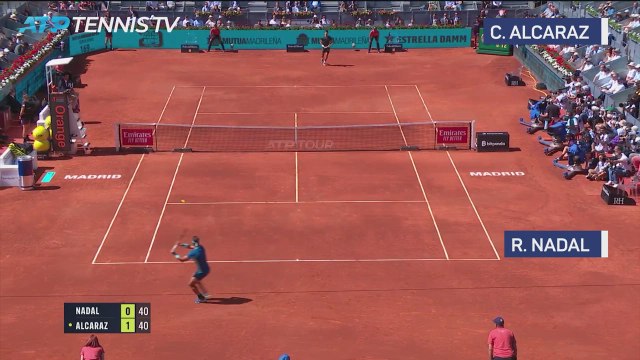 Alcaraz defeats Nadal for the first time to reach Madrid semi-final
