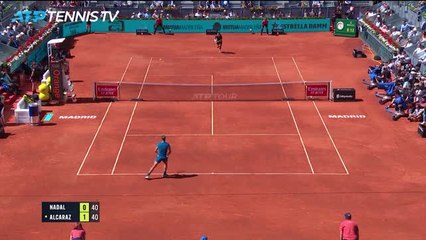 Alcaraz defeats Nadal for the first time to reach Madrid semi-final