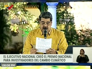 Aprobada la creación del Premio Nacional Ecosocialista contra la crisis climática