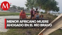 Menor africano muere ahogado intentando cruzar el Río Bravo a EU