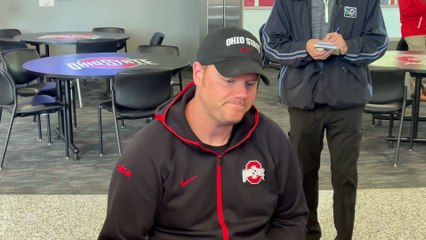 Ohio State Offensive Line Coach Justin Frye Wraps Up Spring Practice