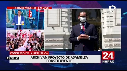 Congreso: Comisión de Constitución envía al archivo proyecto de ley sobre Asamblea Constituyente