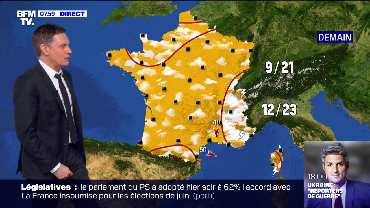 Pluies au nord et à l'est, températures stationnaires: la météo de ce week-end