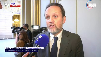 Cérémonie d'investiture: pour Jean-Marc Dumontet, "les Français ont besoin de mieux s'aimer"