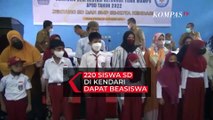 Ratusan Siswa SD di Kendari Terima Beasiswa Berprestasi Bagi Keluarga Tidak Mampu