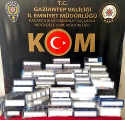 Gaziantep'te 5 bin 340 paket kaçak sigara ele geçirildi
