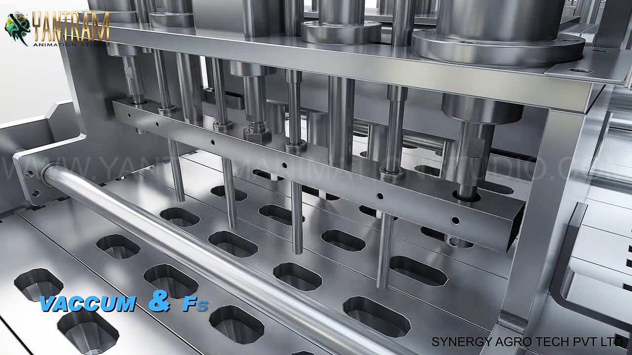 Processing Vacuum FILLING Machine Video Production Services By 3d Product animation studio, Indianapolis, Indiana.