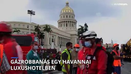 Egy gázrobbanás következtében félig összedőlt Havanna legismertebb szállodája